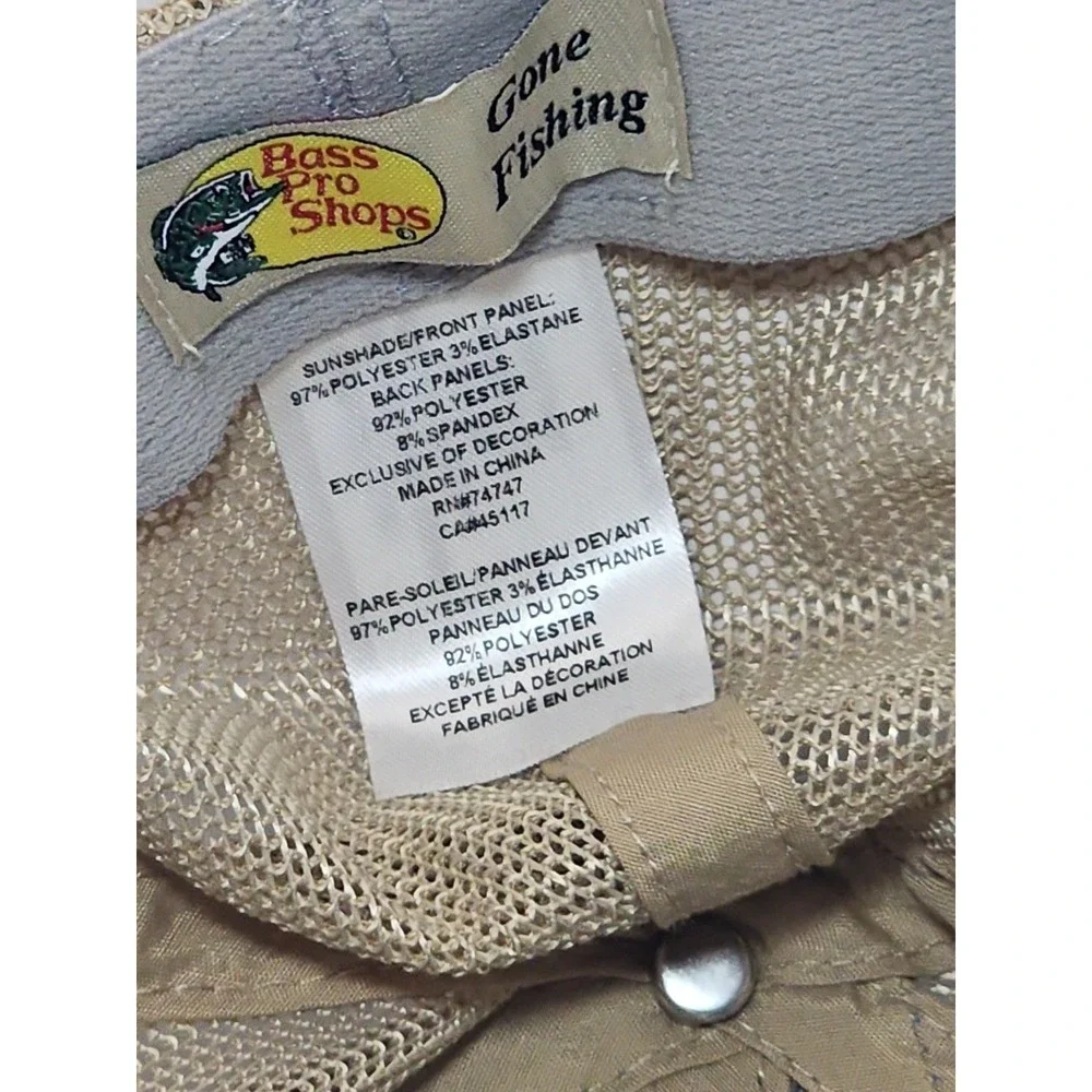 Bass Pro Shops Olive Green and Tan Trucker Hat